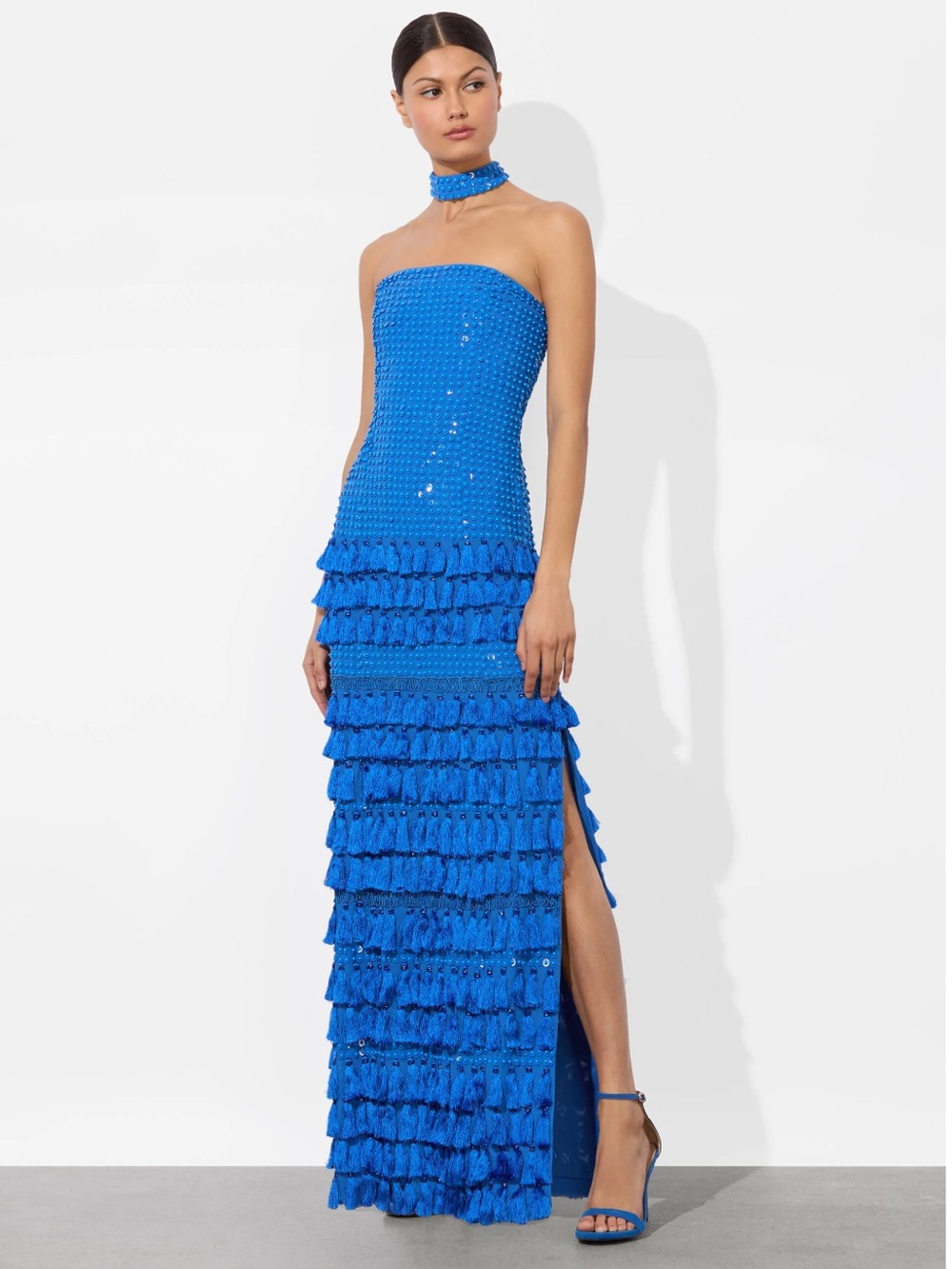 Alice + Olivia Georgie Embellished Gown - No choker